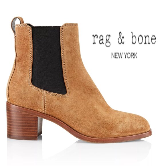 rag & bone Hazel Suede Chelsea Boots - Picture 1 of 11